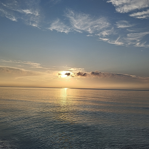 ostsee und sonnen untergang